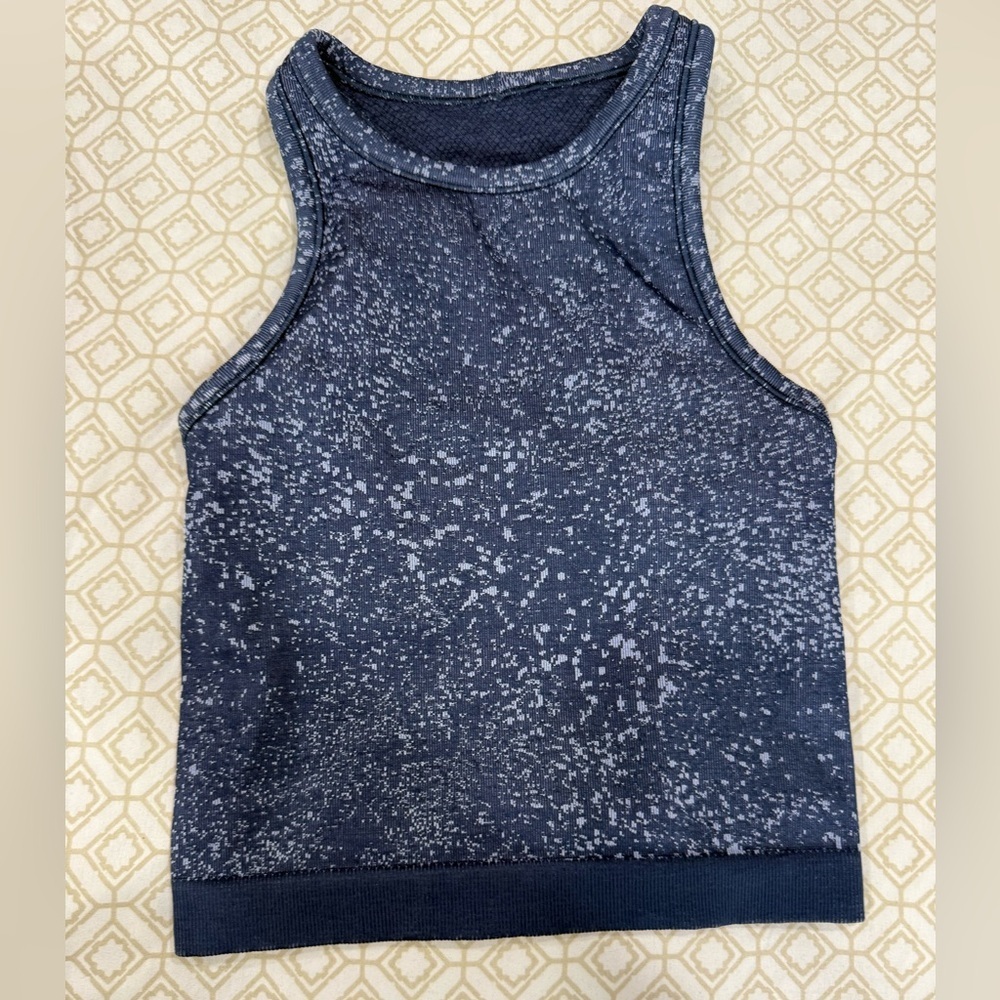 lululemon athletica women’s Navy Speckle Racerback Tank